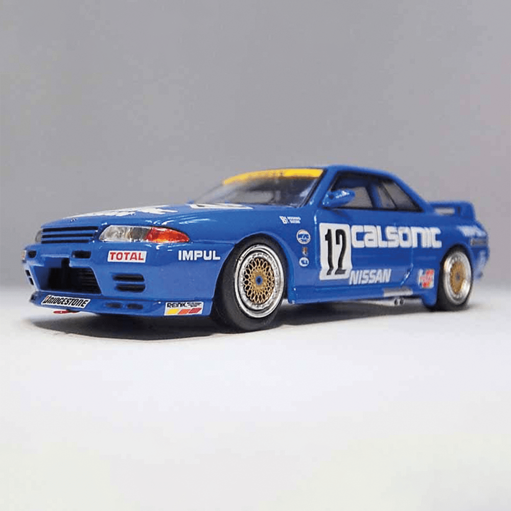 1:64 Diecast Nissan Skyline GT-R32 Racing Team Model Araba