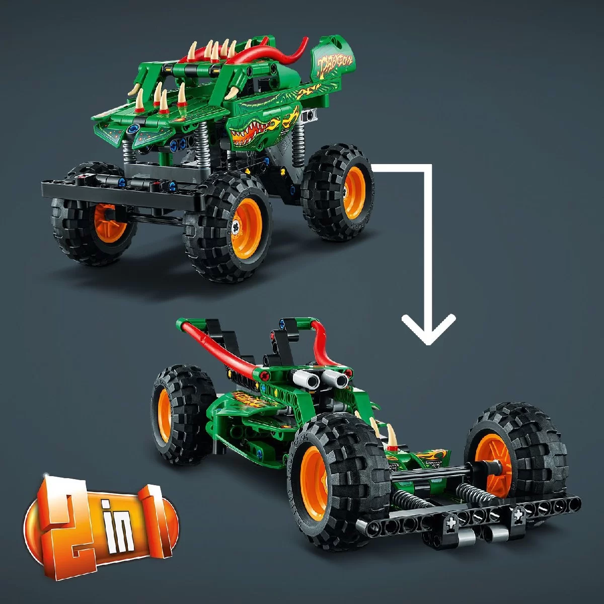 LEGO Technic Monster Jam Dragon 42149 Yaratıcı Yapım Seti 217 Parça