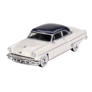 Mini Gt 1:64 Lincoln Capri 1954 Arctic White Atlantic Blue