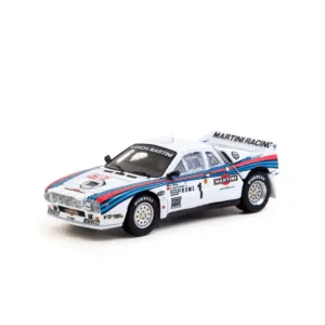 Tarmac Works 1/64 Lancia 037 Rally Rally Monte Carlo 1983 #1 with Tarmac Cards